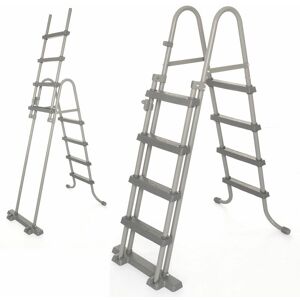 Poolleiter Sicherheitsleitern Pool Einstieg Leitern Treppe 84/107/122 cm 122cm - 4 Stufen - Bestway