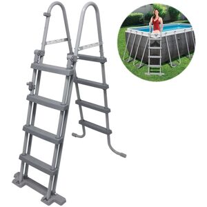 Poolleiter Sicherheitsleitern Pool Einstieg Leitern Treppe 84/107/122 cm 122cm - 4 Stufen - Bestway