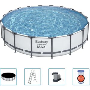 Prolenta Premium Steel Pro MAX Stahlrahmen-Pool-Set 549x122 cm