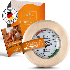 Alpenhauch Sauna Thermometer Hygrometer Holz [2in1 Funktion] - Besonders - Sehr Gut