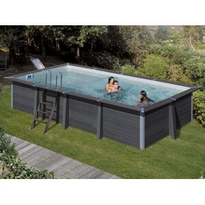 Dancover Pool aus Verbundmaterial 124, 6,06x3,26x1,24m, Anthrazit