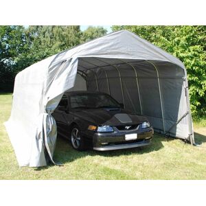 Dancover Zeltgarage Lagerzelt Garagenzelt PRO 3,6x6x2,68m PE, Grau