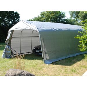 Dancover Zeltgarage Lagerzelt Garagenzelt PRO 3,6x7,2x2,68m PE, Grau