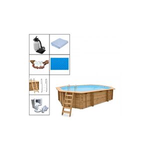 Holzpool Evolution Set Oval 840 x 490 x 138 cm Evolution Basic Plus Set