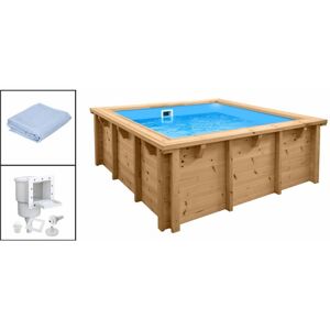 Holzpool - Set Evolution Rechteck 210 x 210 x 78 cm Evolution Set