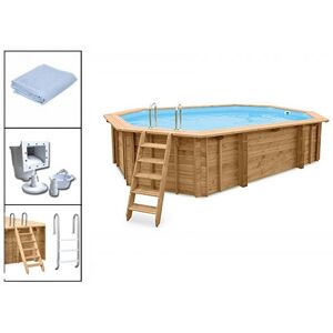 Holzpool Evolution Set Oval 840 x 490 x 138 cm Evolution Set