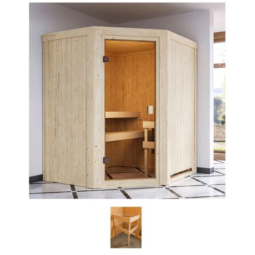 KARIBU Sauna „Fausin“ Saunen beige (natur) Saunen