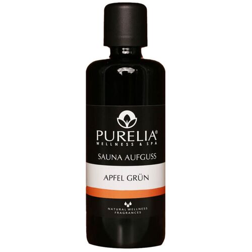 PURELIA Saunaaufguss Konzentrat Apfel grün 100 ml natürlicher Sauna-aufguss – reine ätherische Öle – Purelia