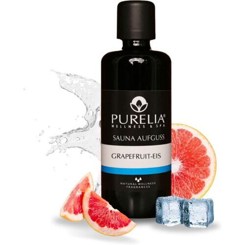 PURELIA Saunaaufguss Konzentrat Grapefruit-Eis 100 ml natürlicher Sauna-aufguss – reine ätherische – Purelia