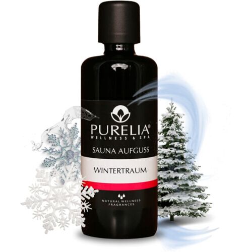 PURELIA Saunaaufguss Konzentrat Wintertraum 100 ml natürlicher Sauna-aufguss – reine ätherische Öle – Purelia