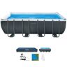 Framepool INTEX "Ultra XTR Frame" Schwimmbecken Gr. B/H/L: Breite 274 cm x Höhe 132 cm x Länge 549 cm, 17203 l, grau (grau, blau) Frame-Pools BxLxH: 274x549x132 cm