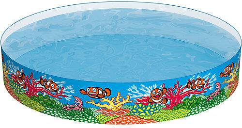 Bestway Fill 'N Fun Fix-Planschbecken Clownfish, 244x46 cm