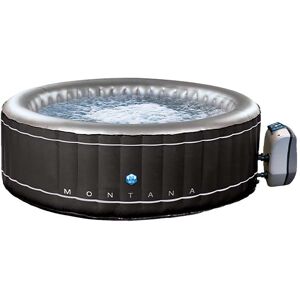 Netspa Oppustelig Jacuzzi Montana 204x70 Cm Sort 930 Liters