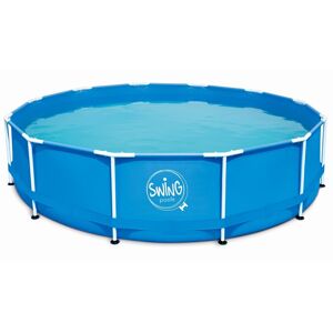 Swim & Fun Swing Metal Frame Pool, Ø366x84cm, 7300 Liter