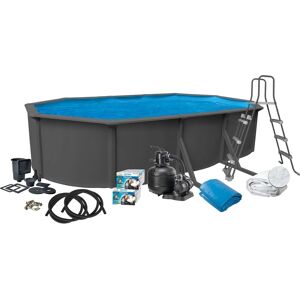 Swim & Fun Pool Basic 610 X 360 X 120 Cm - Antracitgrå