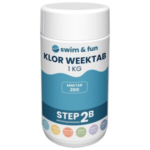 Swim & Fun Klor Weektab, 20 G Tabs, 1 Kg