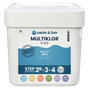 Swim & Fun Multiklor, All In One 200 G Tabs, 5 Kg