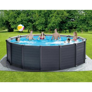 Intex fritstående swimmingpool Graphite Gray Panel 478x124 cm