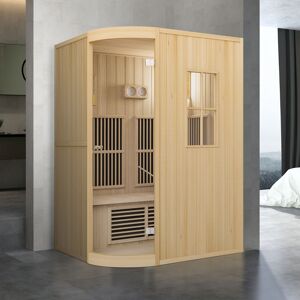 Leking Sauna Combi Traditionel Og Infrarød Sauna - 2 Personer