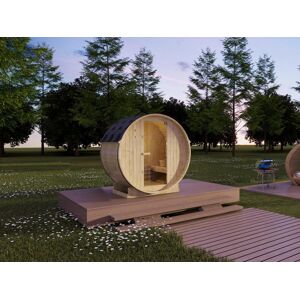 VOGUE SAUNA Sauna de exterior 2 plazas - Ancho 185 x Prof. 120 x Alt. 190 cm - ISOKYRO