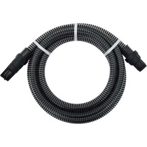 vidaXL Manguera de succión con conectores de PVC PVC negro 26 mm 10m