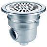 Astralpool 00268 Aisi316 Circular Stainless Steel Pool Drain Lateral 2´´ Outlet Plateado