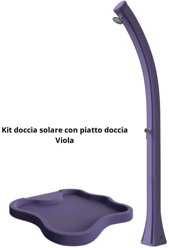 ARKEMA DESIGN - PRODOTTO MADE IN ITALY Ducha caliente solar con placa cm 19x17x215 ARKEMA DESIGN - prodotto