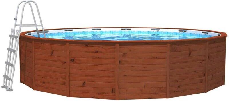 KOKIDO Piscina Madera Panelada K2O 475x127 cm Depuradora de Arena 3.028 L/H