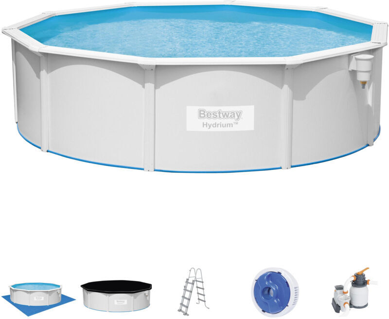 BESTWAY Piscina Desmontable de Acero Bestway Hydrium 460x120 cm Depuradora de