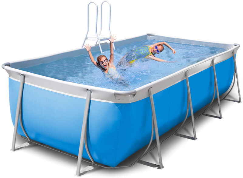 NEW PLAST Piscina elevada desmontable rectangular 460x265 H125 completa Futura