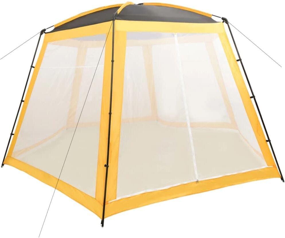 vidaXL Carpa para piscina de tela amarilla 500x433x250 cm