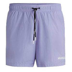 HUGO Fully lined swim shorts with logo print