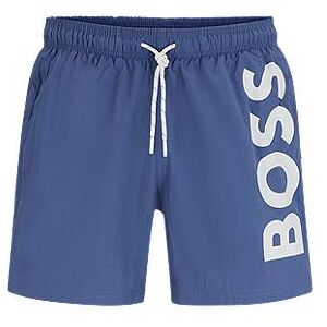 Boss Quick-dry swim shorts with large logo print