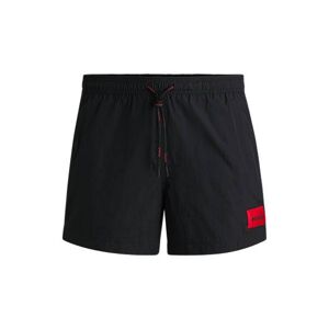 HUGO Quick-dry swim shorts with red logo label