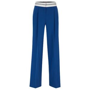 HUGO Relaxed-fit trousers with inside-out waistband detail