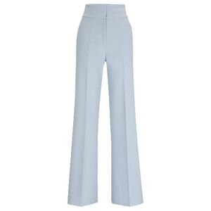 HUGO Regular-fit high-waisted trousers with flared leg