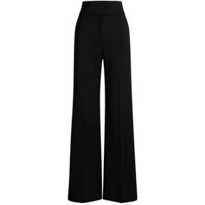 HUGO High-waisted regular-fit trousers with flared leg