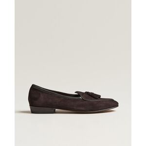 Lange Sagan Classic Tassel Loafers Dark Brown Suede - Musta - Size: S M L XL - Gender: men