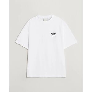 Monsieur Slogan T-Shirt Optic White - Musta - Size: 40 41 42 43 44 - Gender: men