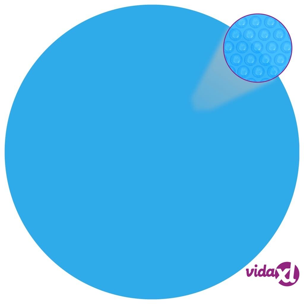 vidaXL Uima-altaan suoja sininen 210 cm PE