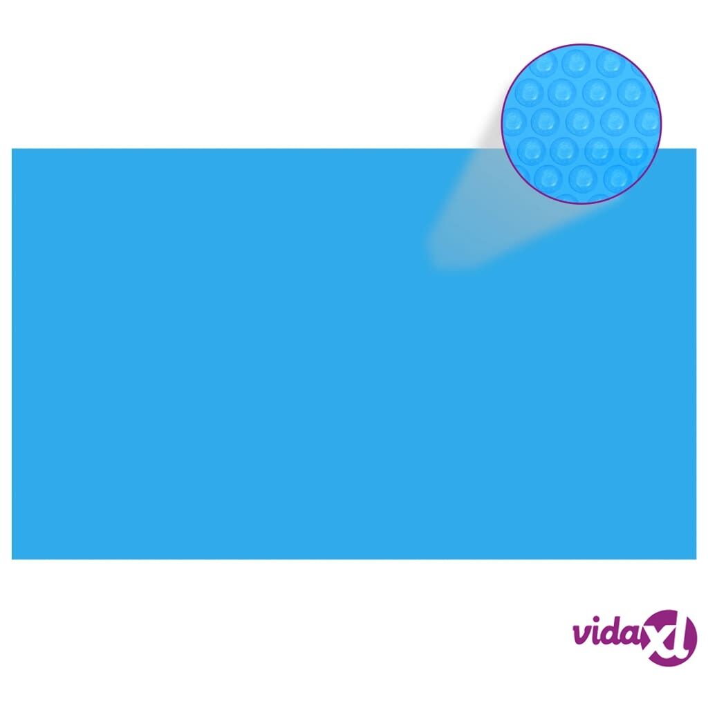 vidaXL Uima-altaan suoja suorakulmainen 500x300 cm PE sininen