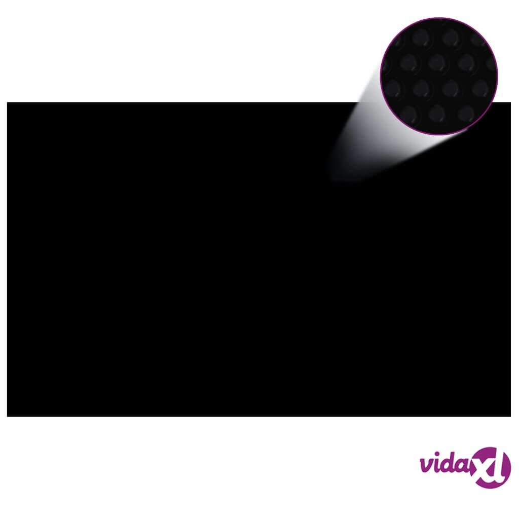 vidaXL Uima-altaan suoja suorakulmainen 800x500 cm PE musta