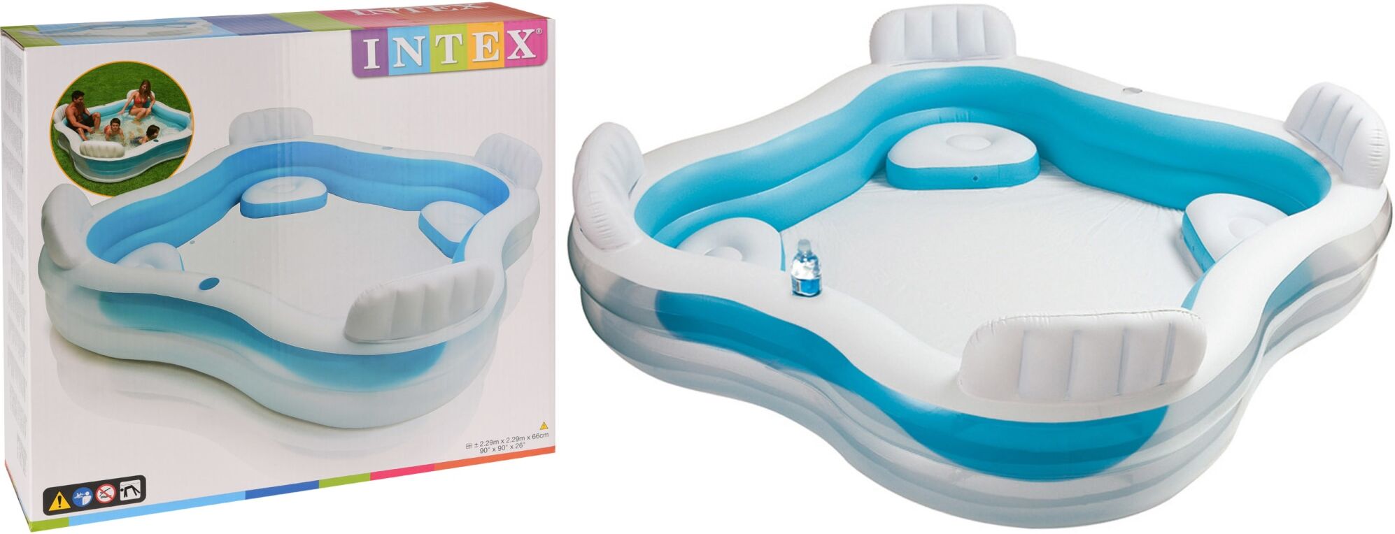 Intex Family Swim Center 229 x 229 x 66 cm uima-allas