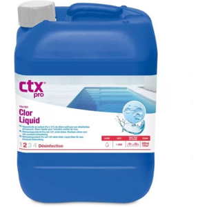 CTX 161 - Chlore liquide - 20 L - CTX - Chlore, oxygène actif, brome