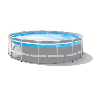 Intex Piscine tubulaire Clear Window - Ronde - Ø 4,88 m x 1,22 m - Intex - Piscine tubulaire