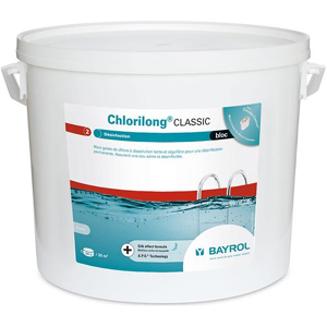 Bayrol Chlorilong Classic Bloc - 10 kg - Bayrol - Chlore, oxygène actif, brome