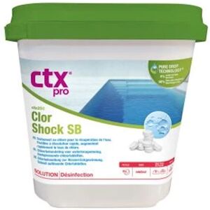 255 S/B - Chlore Shock sans acide borique - 30g - 5 kg - CTX - Chlore, oxygène actif, brome - Publicité