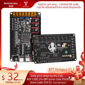 BIGTREETECH Bigtreetacetone Carte mere Octopus V11 BTT pieces dimprimante 3D vs Spider V22 TMC5160 TMC2209