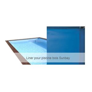 SUNBAY Liner seul bleu pour piscine bois rectangulaire Marbella 4,20 x 2,70 x 1,17 m - Gré - Publicité