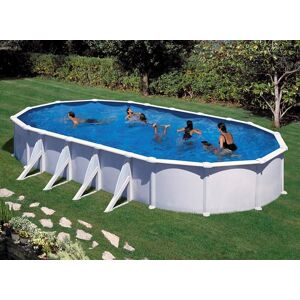 GRE Piscine acier blanc Atlantis ovale 9,20 x 5,05 x 1,32 m - Gré - Publicité